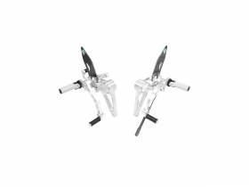 Adjustable Rearset Silver-silver Ducabike DBK For Ducati Monster S4rs 2006 > 2008