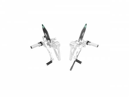 PRM01EE Adjustable Rearset Silver-silver Ducabike DBK For Ducati Monster S4rs 2006 > 2008