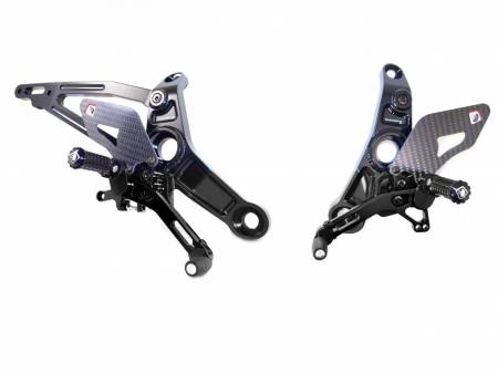PRM1201DD Adjustable Rearset Black-black Ducabike DBK For Ducati Monster 1200 2014 > 2021