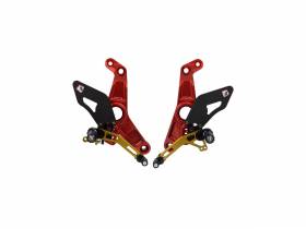 Adjustable Rearset Red-gold Ducabike DBK For Ducati Monster 821 2018 > 2020