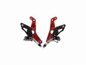 Adjustable Rearset Red-silver Ducabike DBK For Ducati Monster 821 2018 > 2020