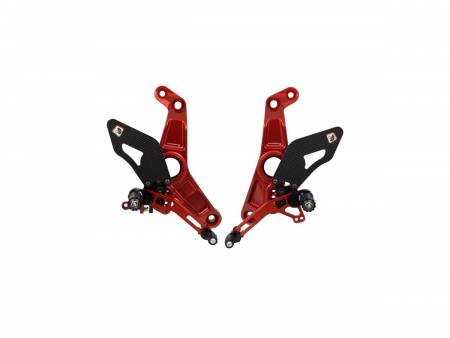PRM12R01AA Adjustable Rearset Red-red Ducabike DBK For Ducati Monster 1200 R 2016 > 2019