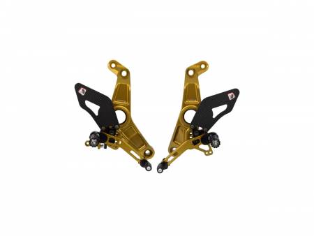 PRM12R01BB Adjustable Rearset Gold-gold Ducabike DBK For Ducati Monster 1200 R 2016 > 2019