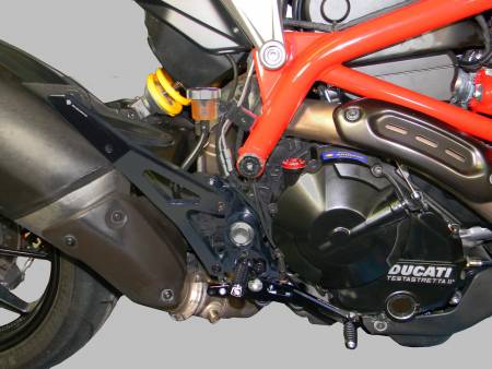 Ducabike DBK Prnhm01dd Rearset Hypermotard 821 Black - Black