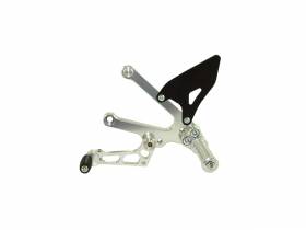 Adjustable Rearset Silver Eco Ducabike For Ducati Supersport 1000 2004 > 2006