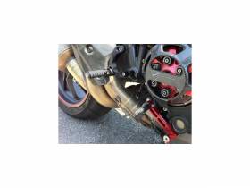 Pilot Rearset Adjustable Black Red Ducabike DBK For Ducati Streetfighter 1098 2009 > 2014