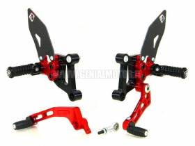Ducabike Prsp03da Sp Adjustable Rearsets Black - Red