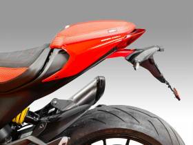 Support De Plaque D'immatriculation Rouge Ducabike DBK Pour Ducati Monster 937 2021 > 2024
