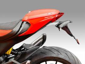 Support De Plaque D'immatriculation Argent Ducabike DBK Pour Ducati Monster 937 2021 > 2024