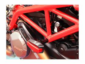 Cadre De Protection Diavel Noir Rouge Ducabike DBK Pour Ducati Desertx 2022 > 2024