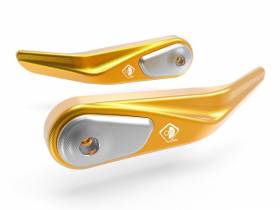 Handguards Protection Gold-silver Ducabike DBK For Ducati Hypermotard 950 2019 > 2024