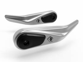 Handguards Protection Silver-black Ducabike DBK For Ducati Multistrada 1260 S 2018 > 2020