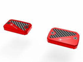 Fluid Tank Caps Red Ducabike DBK For Ducati Scrambler 1100 2018 > 2020