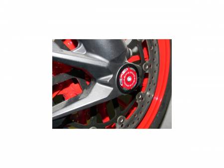 TRD02A Right Front Wheel Cap Bicolor Red Ducabike DBK For Ducati Hypermotard 821 2013 > 2015