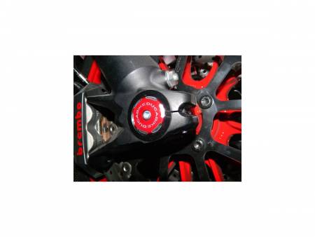 TRD03A Tappo Ruota Destro Bicolore Rosso Ducabike DBK Per Ducati Streetfighter 848 2011 > 2015