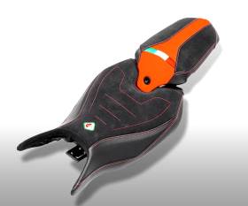 Housse de Selle Confort Ducabike DBK Noir-Orange Triumph SpeedTriple 1200 RS 2021 > 2024