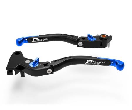 LEA14C Adjustable Brake/Clutch Levers Ducabike DBK GP2 Black-Blue Triumph SpeedTriple 1200RS 2021 > 2022