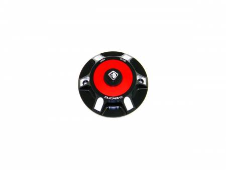 TSB05DA Fuel Tank Cap Black Red Ducabike DBK For Ducati Hypermotard 796 2009 > 2012
