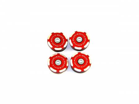 TT119902A Kit Frame Plugs Red Ducabike DBK For Ducati Panigale 1199 S 2013 > 2014