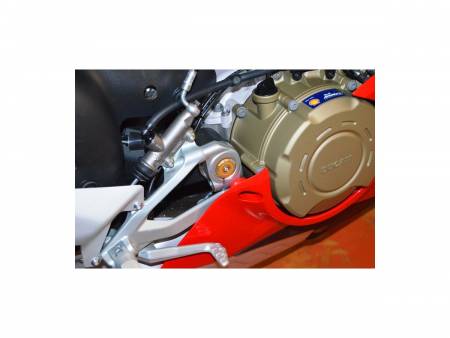 TTF05B Kit Tappi Telaio Centrale Oro Ducabike DBK Per Ducati Panigale 1199 S 2013 > 2014