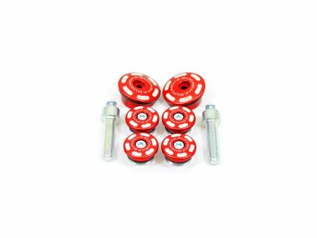 TTMTS15A Kit Frame Caps Red Ducabike DBK For Ducati Multistrada 1260 2018 > 2020