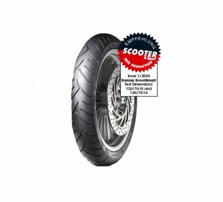 636847 Neumático Dunlop SCOOTSMART 110/80-14 59S Reinf TL Delantero/Trasero 