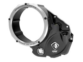 Couvercle d'Embrayage Bain d'Huile Transparent Noir-ARGENT 3D-Evo Ducabike DBK CCDV10DE pour Ducati MONSTER 937 2021 > 2022