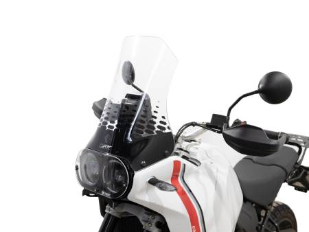 Windschutzs scheibe Erhöhte Komfort Ducabike DBK CUP25T TRANSPARENT fuer Ducati DESERTX 950 2022 > 2024