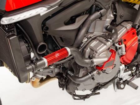 H2O Kühlkörper Ducabike DBK DC05A ROT für Ducati MONSTER 937 2021 > 2022