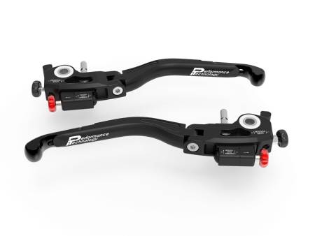 Einstellbare Brems-/Kupplungshebel doppelte Einstellung Ducabike DBK L25D SCHWARZ für Ducati MULTISTRADA V4 / S 2021 > 2024