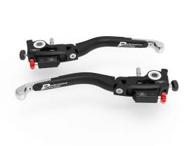 Adjustable Brake / Clutch Levers Double Adjustment DUCABIKE L25E BLACK-SILVER for Ducati MULTISTRADA V4 / S 2021 > 2022