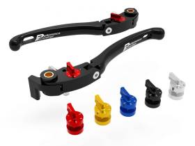 Adjustable Brake / Clutch Levers Eco Gp 1 Ducabike DBK LE16A BLACK-RED for Ducati MONSTER 937 2021
