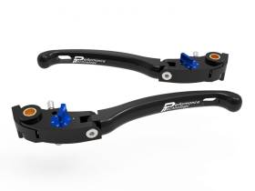 Adjustable Brake / Clutch Levers Eco Gp 1 Ducabike DBK LE16C BLACK-BLUE for Ducati SUPERSPORT 950 2021 > 2022