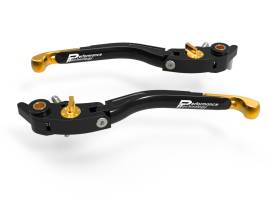 Paire leviers Frein Embrayage GP2 Noir-Or Ducabike DBK Ducati Panigale V2 2020 > 2022