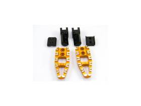 DUCABIKE PPDVP05B GOLD Adjustable Passenger Pedals for Ducati DESERTX 950 {{year_system}}