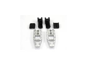 DUCABIKE PPDVP05E SILVER Adjustable Passenger Pedals for Ducati DESERTX 950 {{year_system}}