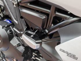 Protectores de Chasis Ducabike DBK PTDV03DE NEGRO-PLATA para Ducati DIAVEL 1260 / S 2019 > 2022