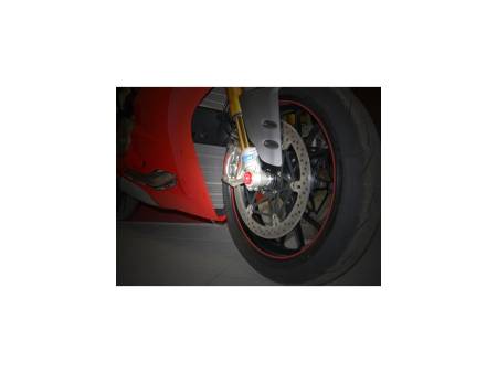 TRD01A Tapa rueda derecha aluminio CNC Rojo Ducabike DBK Ducati Streetfighter V4 2020 > 2022