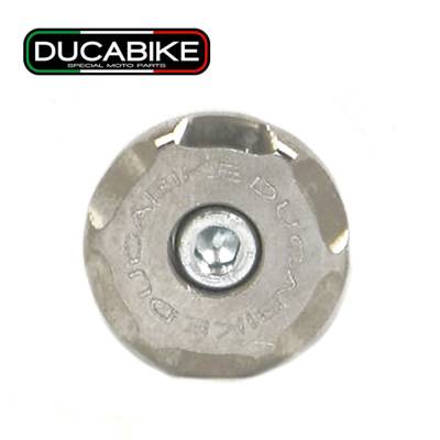 TRD01E Right Wheel Cap in Machined Alum Niploy Ducabike DBK Ducati Panigale V2 2020 > 2022