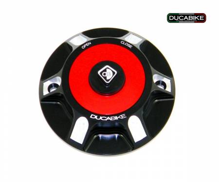 Gas Tank Cap Black-Red TSB05DA Ducabike DBK Ducati Hypermotard 1100 796 821 939 2001 > 2020