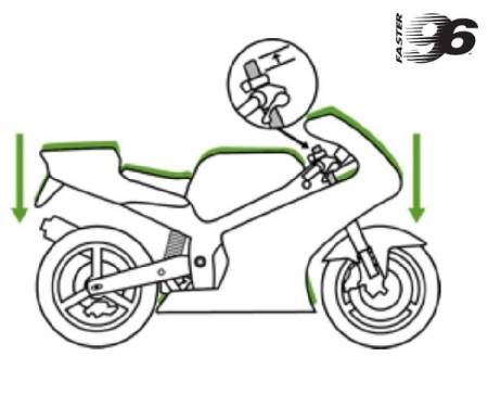 F60-013-25 Kit abbassamento moto Faster96 -25mm per CF 650 TR 2015 > 2016