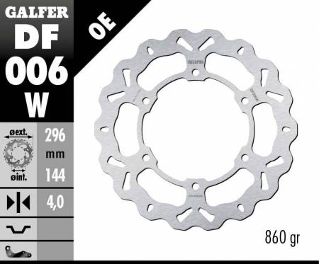 DF006W Galfer Front Brake Disc WAVE FIXED 296x4mm HONDA S WING 125 / ABS 2007