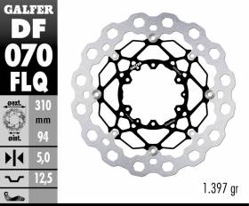 Galfer Disco de Freno Delantero CUBIQ FLOATING (C. STEEL) 310x5mm HONDA CTX 1300 C ABS 2014