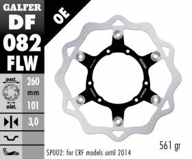 Galfer Disco de Freno Delantero WAVE FLOATING 260x3mm HONDA CRF 450 RS 2015 > 2022