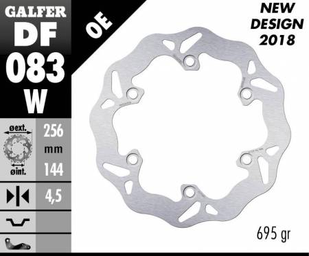 DF083W Galfer Front Brake Disc WAVE FIXED 256x4,5mm HONDA SH SCOOPY 300 i ABS 2015
