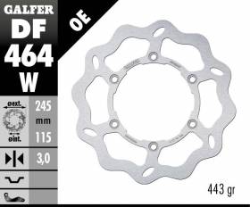 Galfer Front Brake Disc WAVE FIXED 245x3mm YAMAHA WR 200 R 1993