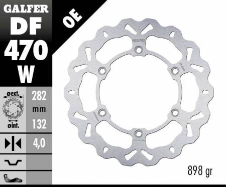 DF470W Galfer Front Brake Disc WAVE FIXED 282x4mm MBK X-POWER 1999 > 2002