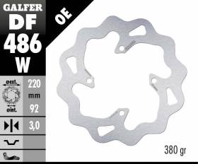 Galfer Front Brake Disc WAVE FIXED 220x3mm YAMAHA DT 50 R 1994 > 1995