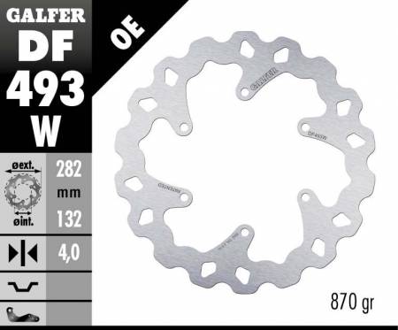 DF493W Galfer Front Brake Disc WAVE FIXED 282x4mm YAMAHA XP 500 T-MAX 2000 > 2003