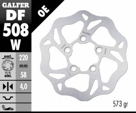 Galfer Front Brake Disc WAVE FIXED 220x4mm KYMCO MOVIE 125 S i 2009